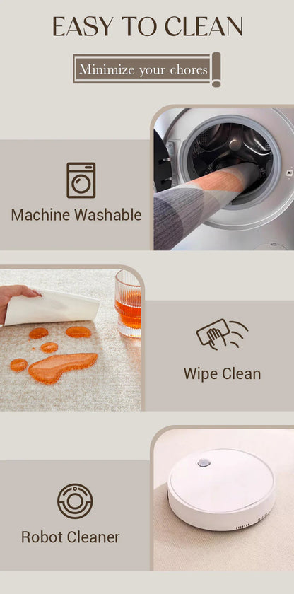 Luksusowy, plamoodporny dywan nadający się do prania