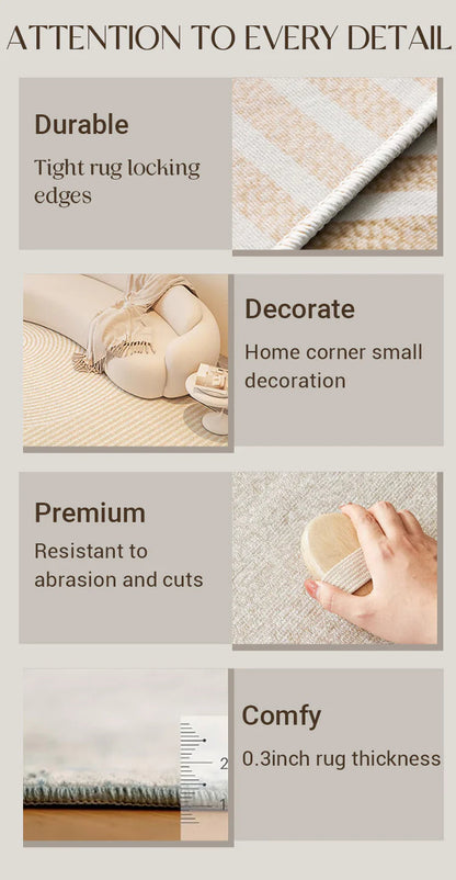 Luksusowy, plamoodporny dywan nadający się do prania