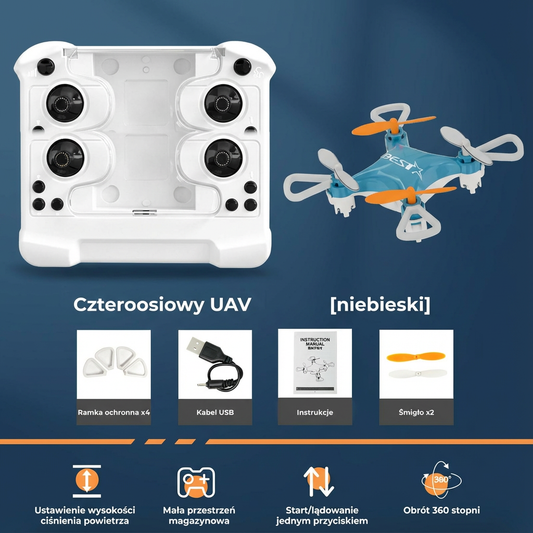 Zestaw startowy mini drona – łatwa nauka latania