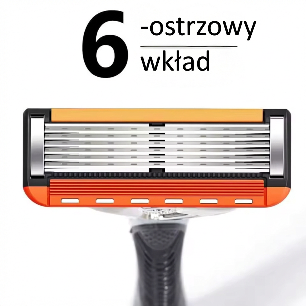 Zestaw ProShave z 6 ostrzami – pakiet ekonomiczny 24/48 szt. – system 6-ostrzowy (wkłady wymienne)