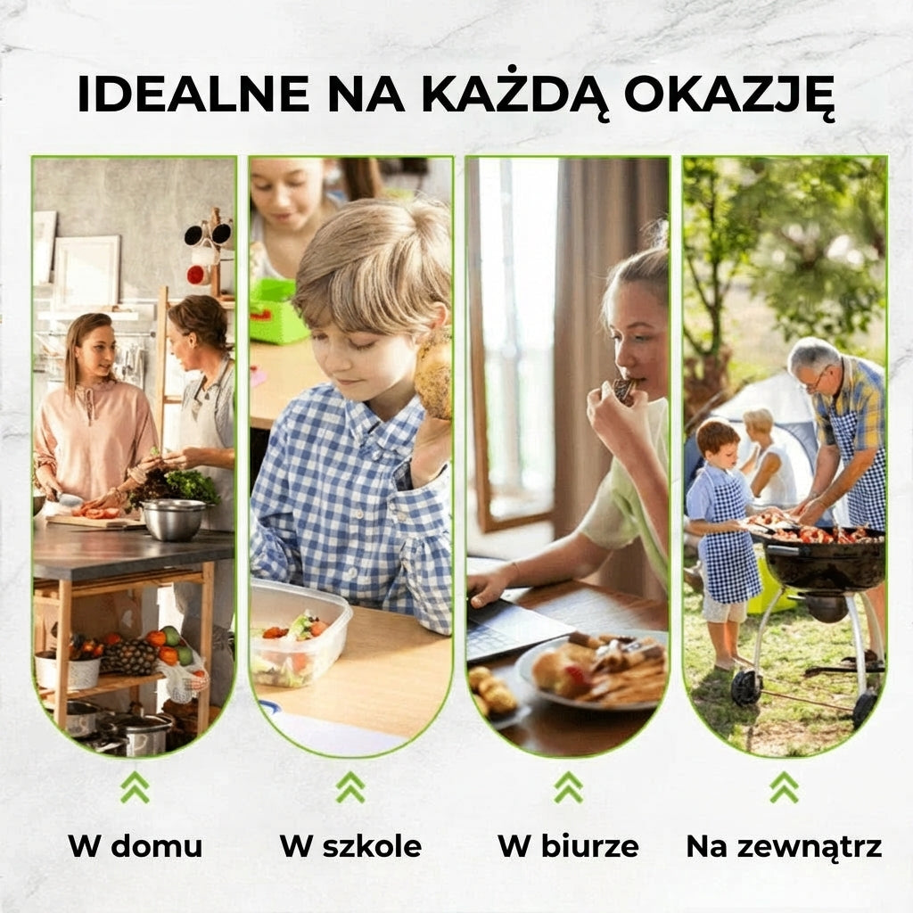 [Zestaw 30 szt.] Wielokrotnego użytku aluminiowe woreczki próżniowe z zamknięciem