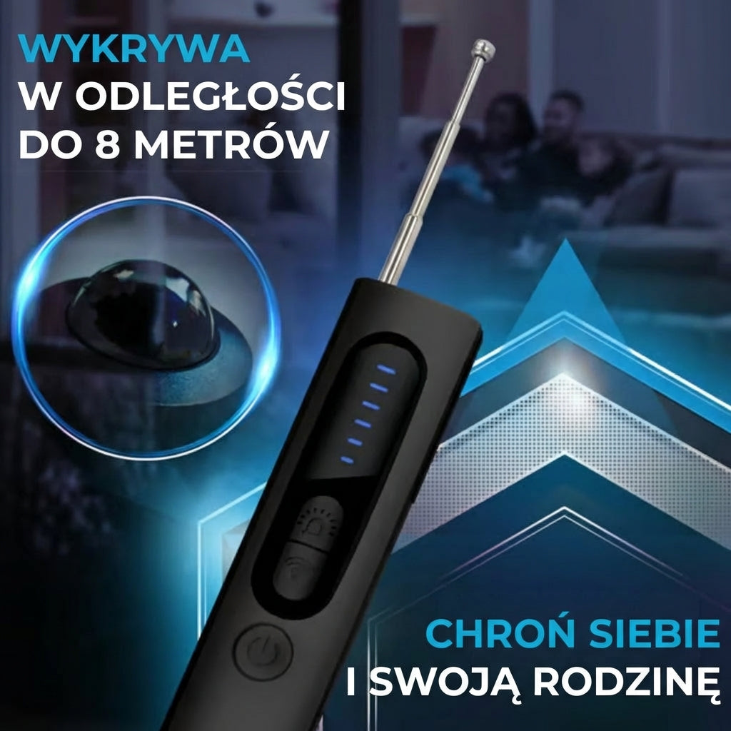 Detektor ukrytych kamer, wykrywacz lokalizatorów GPS oraz skaner sygnałów RF