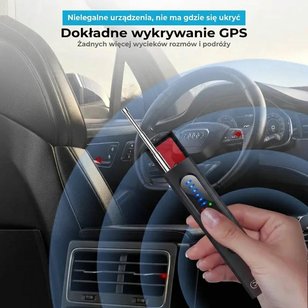Detektor ukrytych kamer, wykrywacz lokalizatorów GPS oraz skaner sygnałów RF