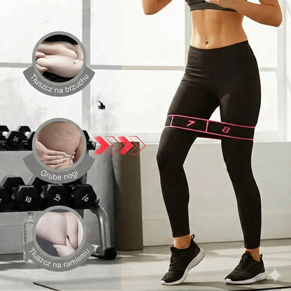 Długa taśma oporowa – guma do jogi, pilatesu i rozciągania (taśma fitness)
