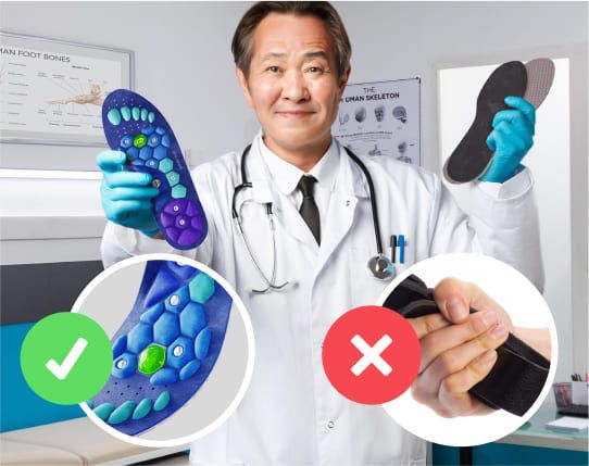 Medivital™ magnetyczne wkładki do masażu punktów akupresurowych – możliwość przycięcia do rozmiaru