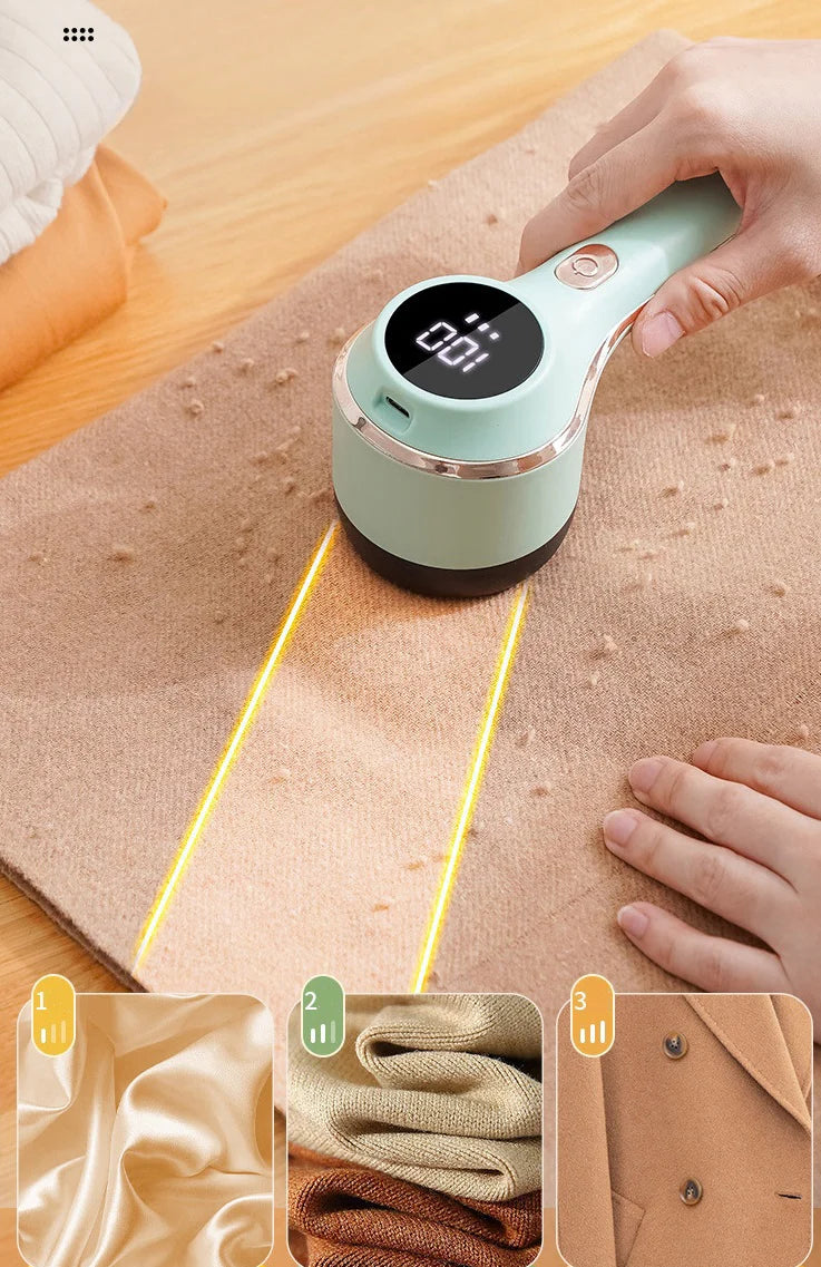 Silny golarka do usuwania kłaczków z wyświetlaczem cyfrowym i 3 trybami pracy