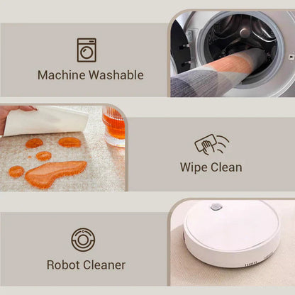 Luksusowy, plamoodporny dywan nadający się do prania