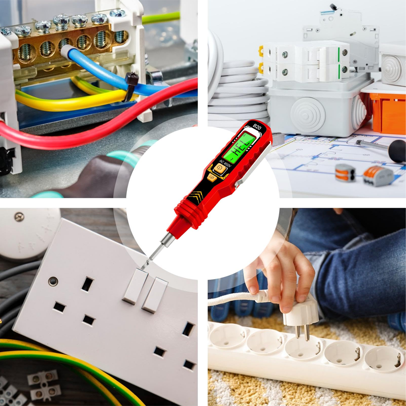 Cyfrowy bezdotykowy tester napięcia (z wyświetlaczem LCD)