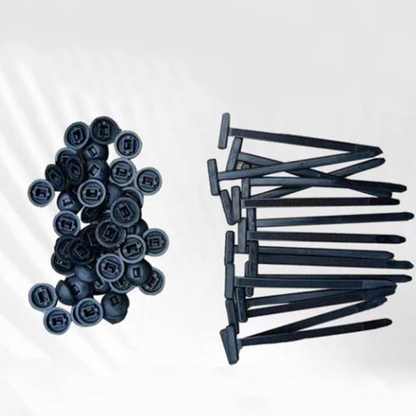 Wielokrotnego użytku opaski kablowe z nylonu – zestaw 50 sztuk