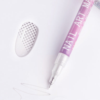 Zestaw długopisów do zdobienia paznokci – 12 kolorów