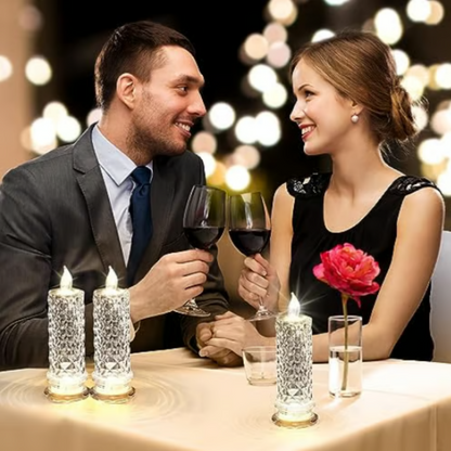 Romantyczne świece LED – pakiet 4 sztuki