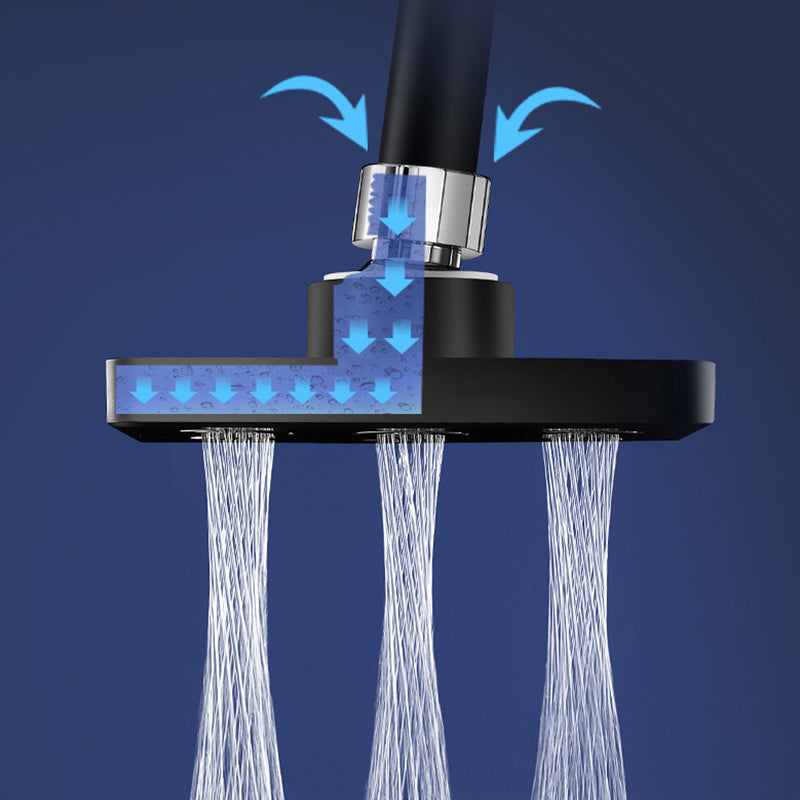 Elastyczna kwadratowa głowica prysznicowa – regulowana 360°