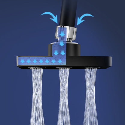 Elastyczna kwadratowa głowica prysznicowa – regulowana 360°