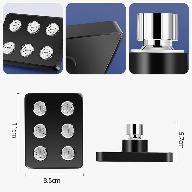 Elastyczna kwadratowa głowica prysznicowa – regulowana 360°