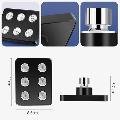 Elastyczna kwadratowa głowica prysznicowa – regulowana 360°