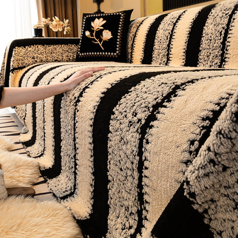 Pluszowy pokrowiec na sofę odporny na zwierzęta z funkcją antypoślizgową