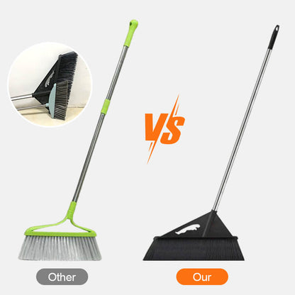 Solidna i wytrzymała miotła ogrodowa z twardym włosiem