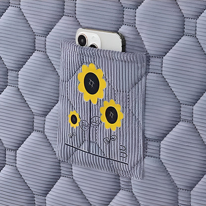 Pikowany pokrowiec na zagłówek – elastyczne dopasowanie