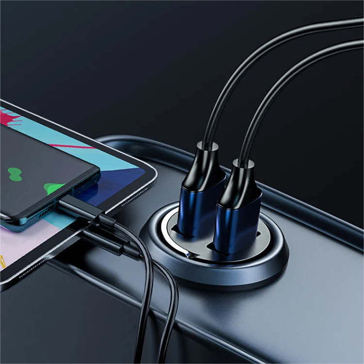 Ładowarka samochodowa z funkcją szybkiego ładowania USB-C i USB-A