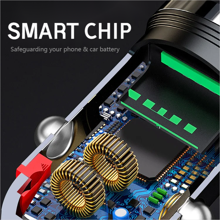 Ładowarka samochodowa z funkcją szybkiego ładowania USB-C i USB-A