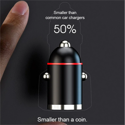 Ładowarka samochodowa z funkcją szybkiego ładowania USB-C i USB-A