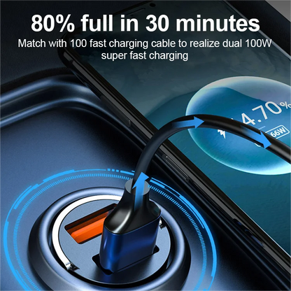 Ładowarka samochodowa z funkcją szybkiego ładowania USB-C i USB-A