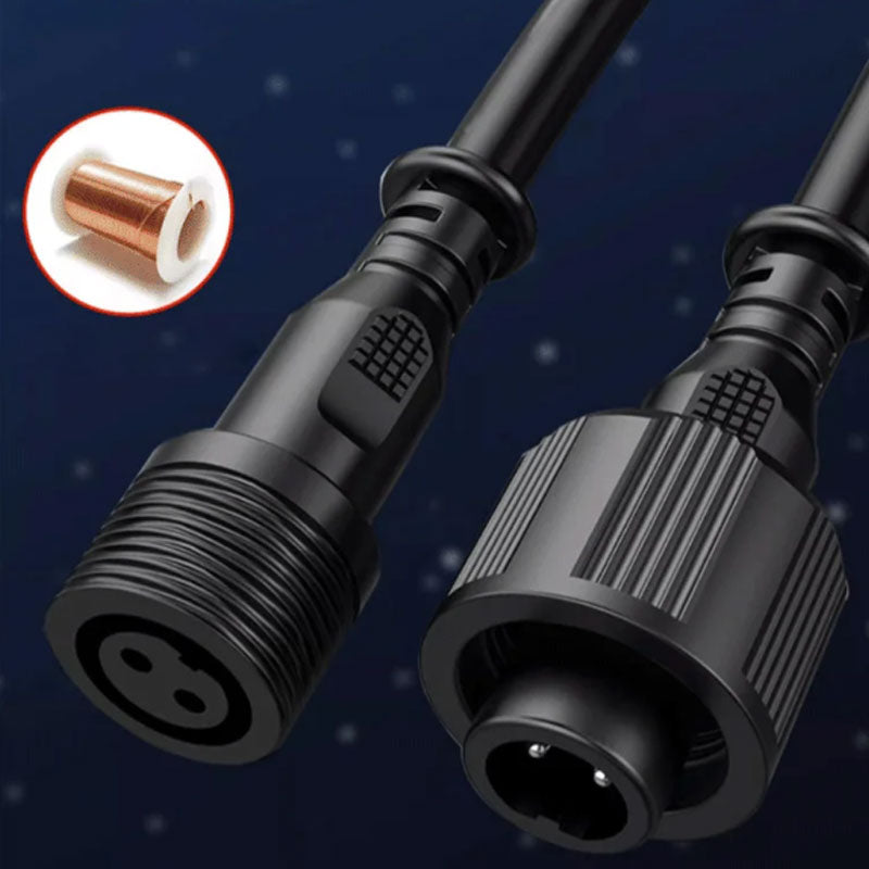 Zestaw wodoodpornych solarnych lamp ogrodowych