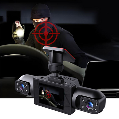 Profesjonalny rejestrator jazdy 360° – 4 kamery, pełne pole widzenia – Full HD z trybem nocnym i nagrywaniem w pętli