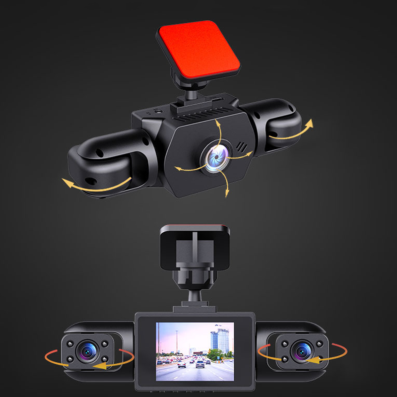 Profesjonalny rejestrator jazdy 360° – 4 kamery, pełne pole widzenia – Full HD z trybem nocnym i nagrywaniem w pętli