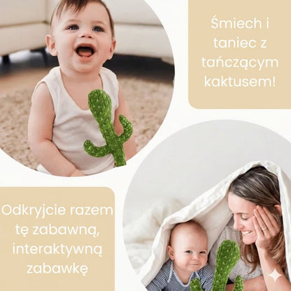 Tańczący i mówiący kaktus – interaktywna zabawka dla niemowląt, która zachęca do mówienia (z muzyką i światłami LED)