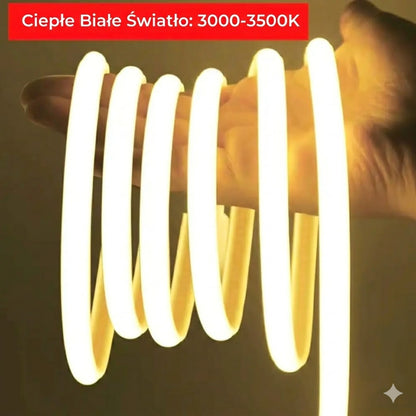Taśma LED RGB – samoprzylepna i przycinana – oświetlenie nastrojowe do salonu i kuchni