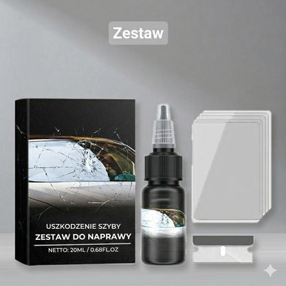 Zestaw do naprawy szyb samochodowych – do usuwania pęknięć i rys