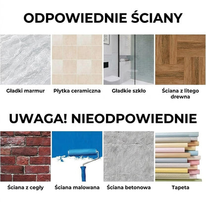 Nowoczesny haczyk na ręcznik do łazienki – System przyssawki z blokadą obrotową – Zdejmowany i wielokrotnego użytku – Bez uszkodzeń
