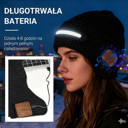 Inteligentna czapka — Bluetooth i oświetlenie LED
