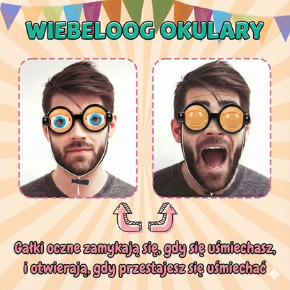 Zabawne migające okulary
