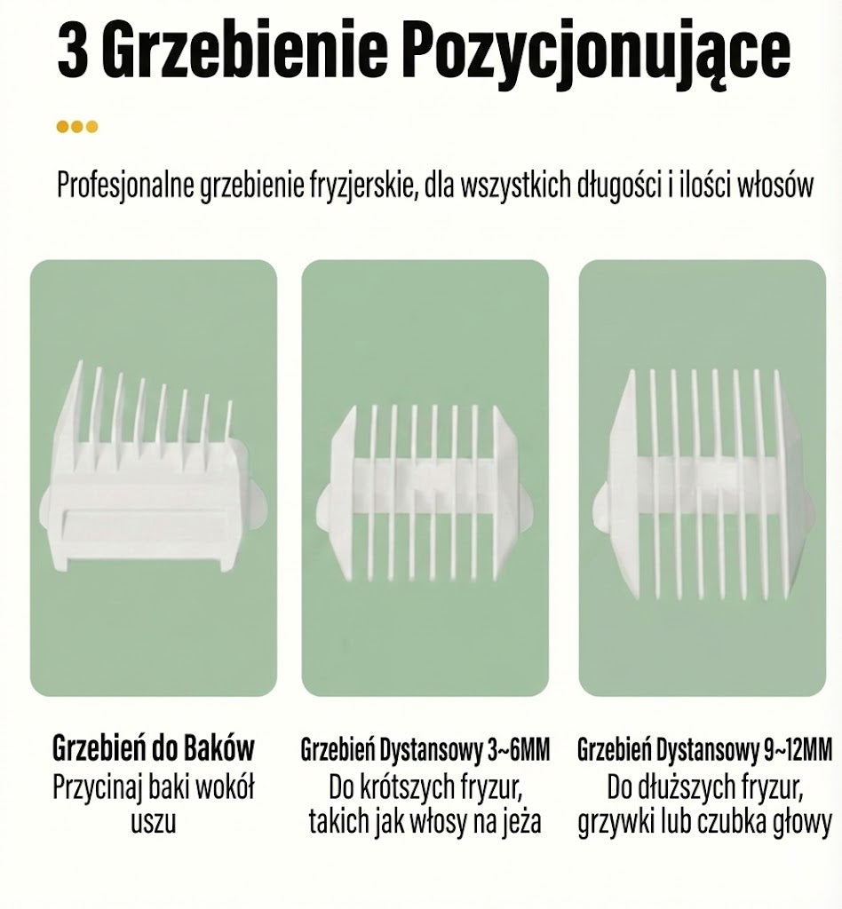 Maszynka do strzyżenia z funkcją odsysania włosów (bez bałaganu)