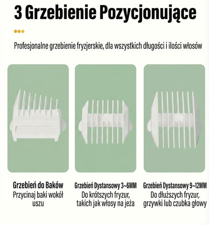 Maszynka do strzyżenia z funkcją odsysania włosów (bez bałaganu)