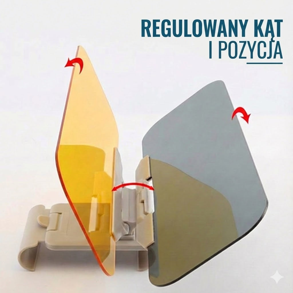 Dwufunkcyjny przedłużacz osłony przeciwsłonecznej do samochodu – osłona na dzień i noc