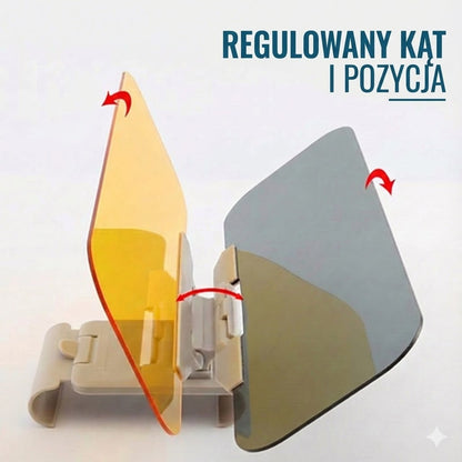 Dwufunkcyjny przedłużacz osłony przeciwsłonecznej do samochodu – osłona na dzień i noc