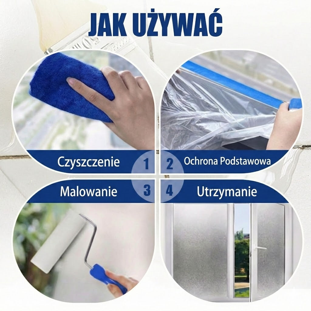 Farba do szkła z efektem mrożonym – płynna folia zapewniająca prywatność (efekt matowego/piaskowanego szkła)