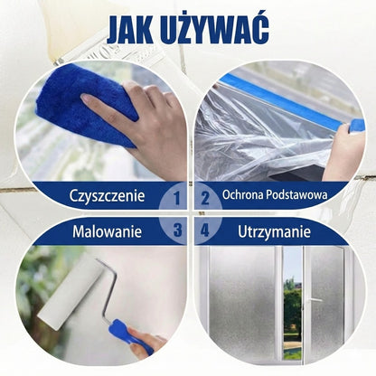Farba do szkła z efektem mrożonym – płynna folia zapewniająca prywatność (efekt matowego/piaskowanego szkła)