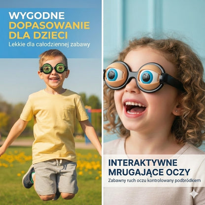 Zabawne migające okulary
