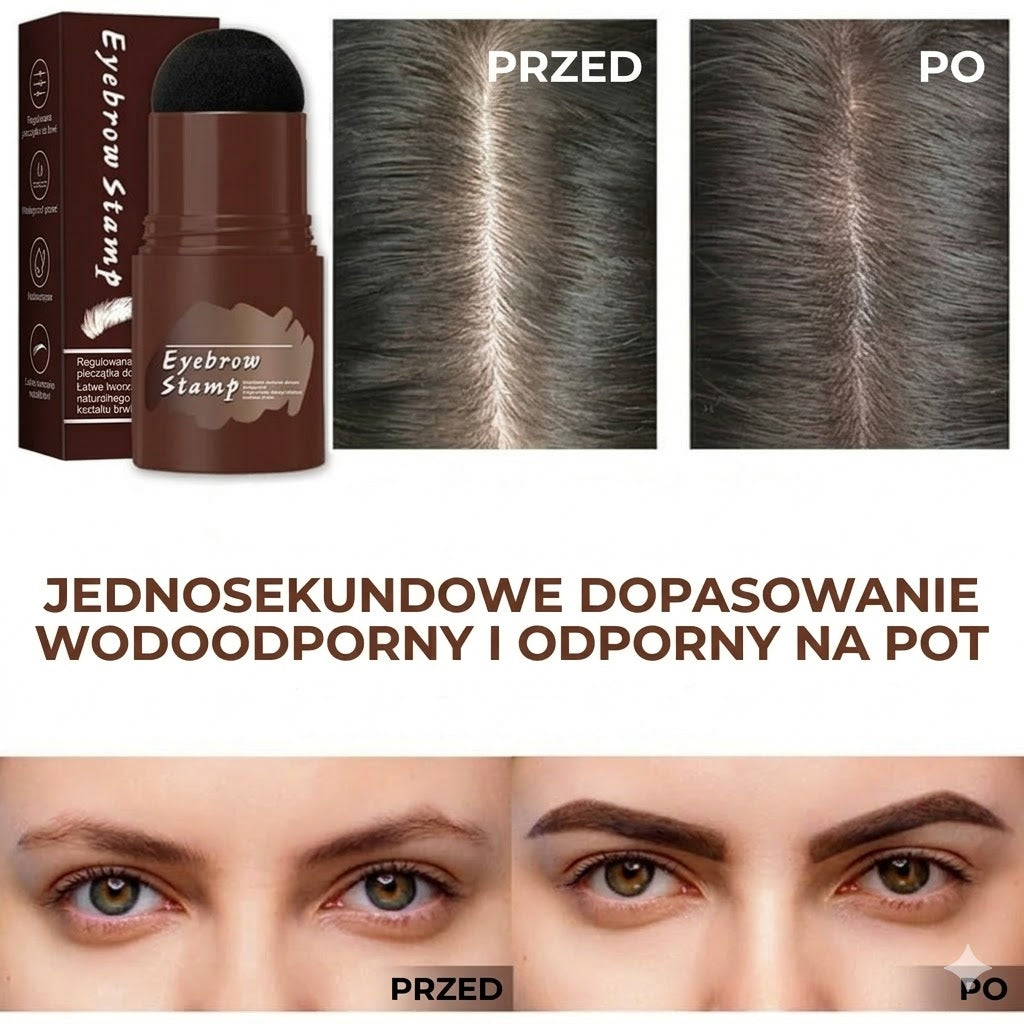 Profesjonalny zestaw stempli do brwi i szablonów – idealnie symetryczne brwi