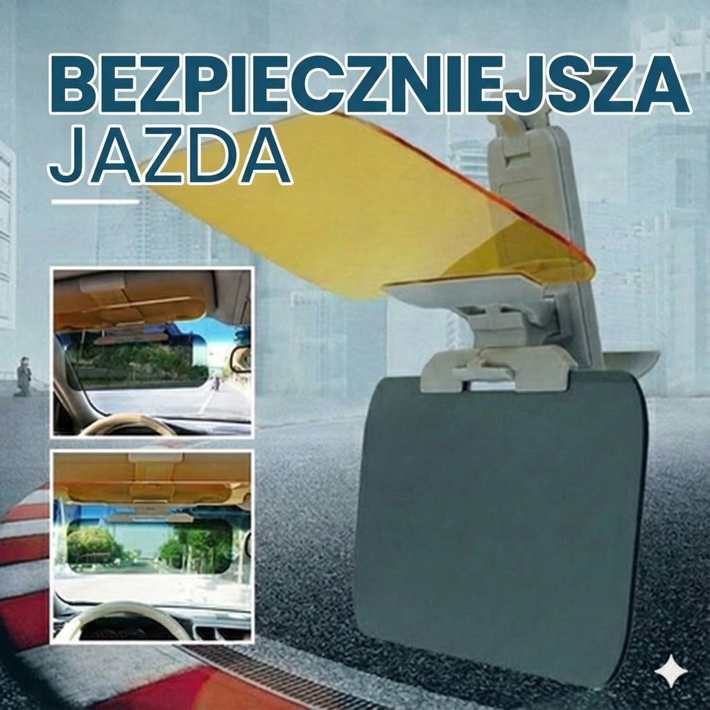Dwufunkcyjny przedłużacz osłony przeciwsłonecznej do samochodu – osłona na dzień i noc