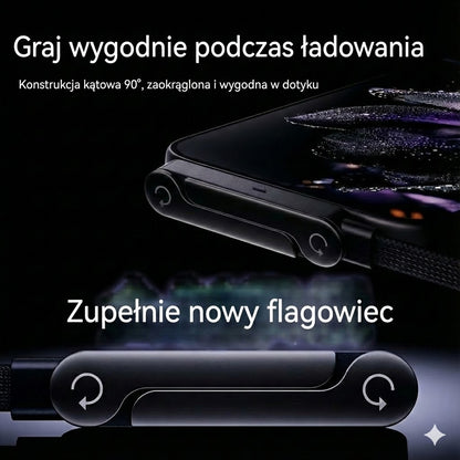 Kabel Type-C 2-w-1 z ukrytą podstawką – superszybkie ładowanie 240 W