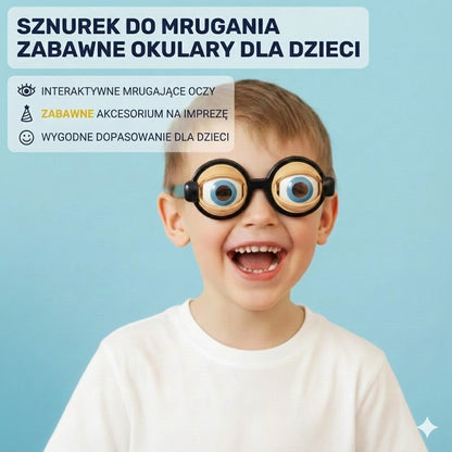Zabawne migające okulary