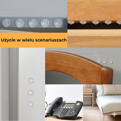 Przezroczyste silikonowe podkładki ochronne do mebli (24 szt.)