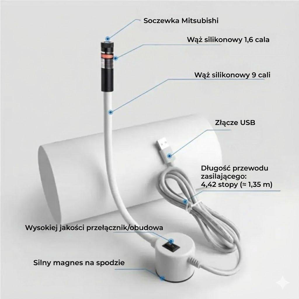 StitchLaser™ – laserowa prowadnica do maszyny do szycia, do prostych szwów