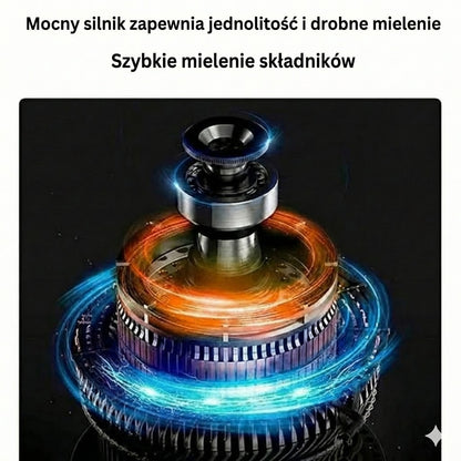 Elektryczny młynek do kawy i przypraw – młynek ze stali nierdzewnej do kawy, orzechów i nasion (kompaktowy)