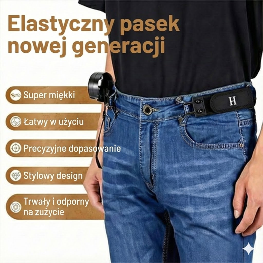 Wygodny pasek z systemem zapinania na klamrę – idealne dopasowanie
